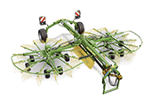Twin Rotor Centre Delivery Rakes